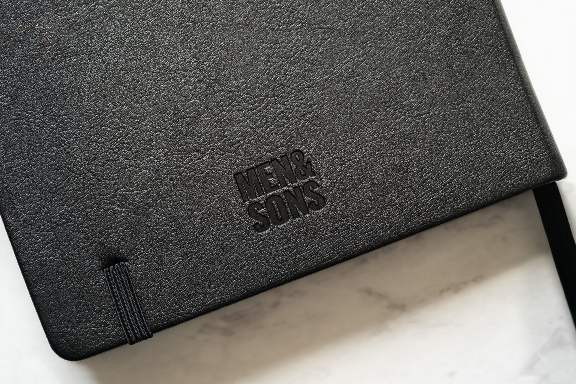 Leather Hard Cover Notebook - Black