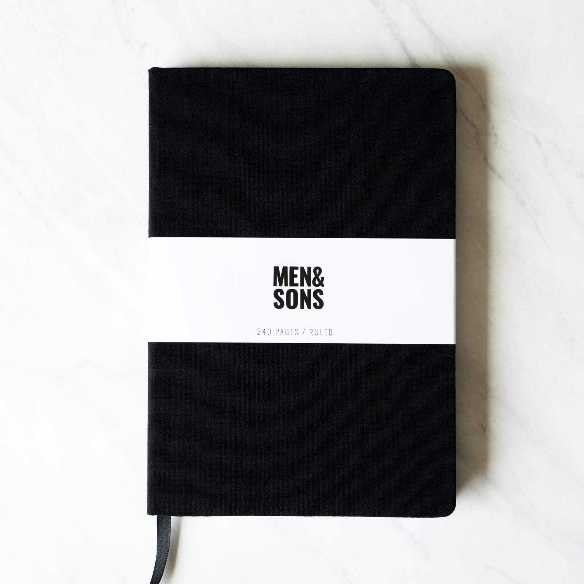 Linen Hard Cover Notebook - Black
