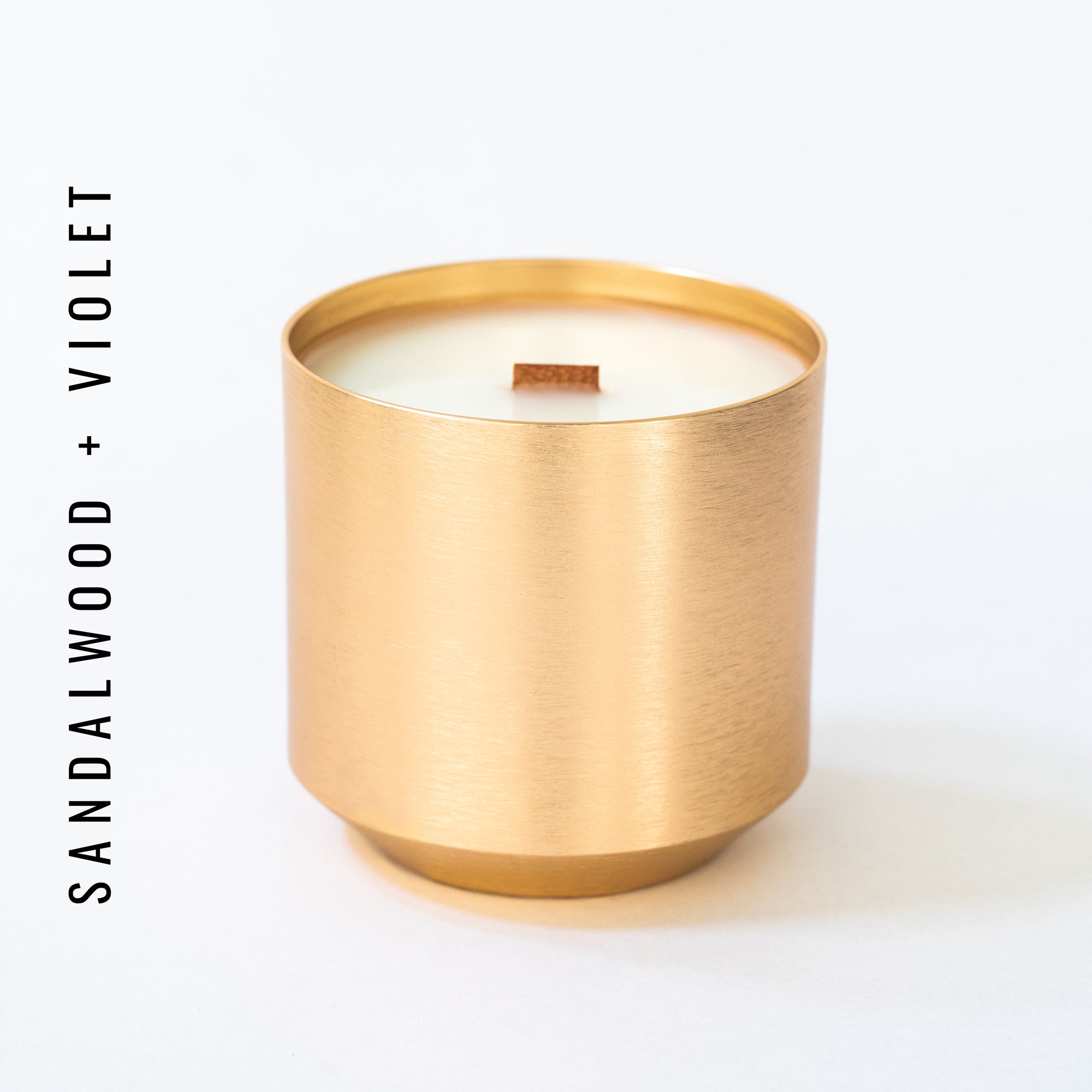 Sandalwood + Violet   //  10 oz   //  Gold