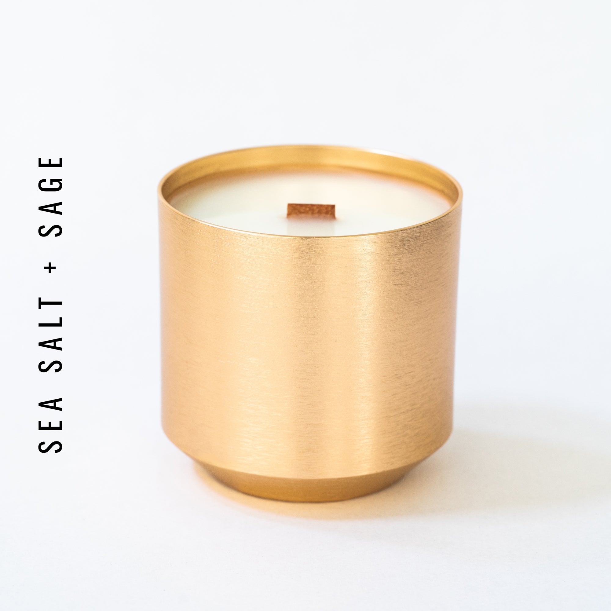 Sea Salt + Sage   //  10 oz   //  Gold
