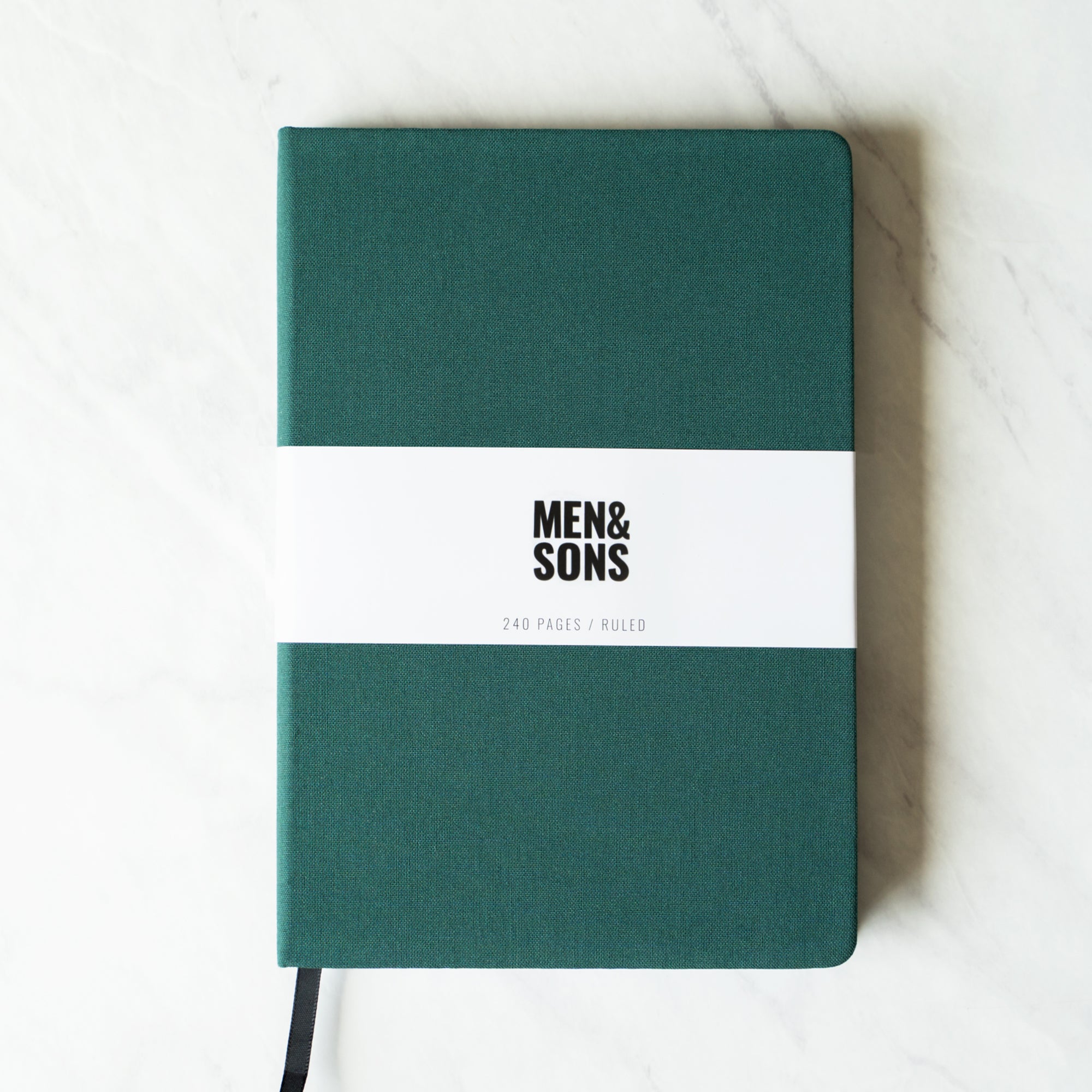Linen Hard Cover Notebook - Green
